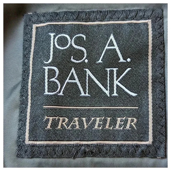 JOS A BANK Traveler Chelsea Sport Coat Blazer Size 46 L Dark Grey NWT $259 - Picture 9 of 13